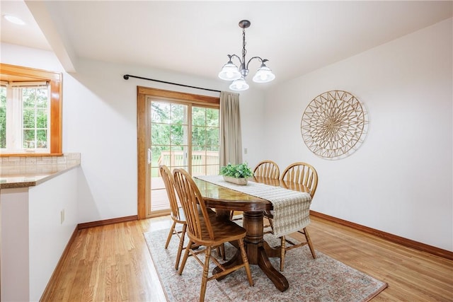 16 Clearview Dr, Henrietta, NY 14534 - dining room featuring a chandelier and light wood-style flooring