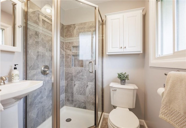 16 Clearview Dr, Henrietta, NY 14534 - bathroom featuring toilet and a stall shower