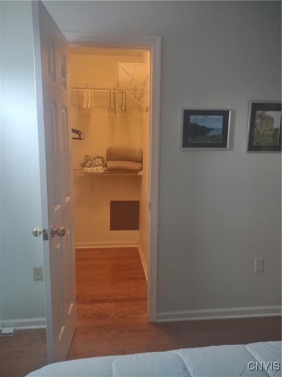 407 Fultz Dr, Oneida-Inside, NY 13421 - corridor featuring baseboards and wood finished floors