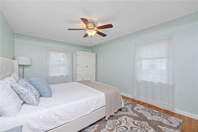 30 Northfield Rd, Irondequoit, NY 14617 - bedroom with wood finished floors and ceiling fan