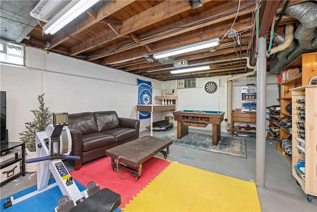 30 Northfield Rd, Irondequoit, NY 14617 - below grade area featuring pool table