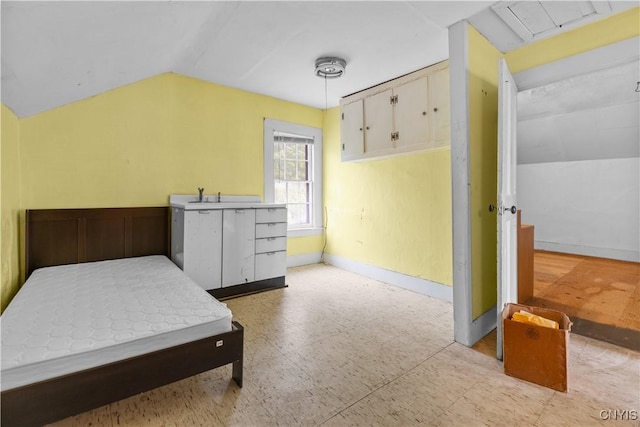 7418 Main St, Newport, NY 13416 - bedroom featuring lofted ceiling and light floors