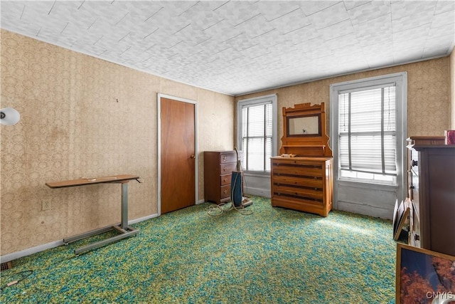 7418 Main St, Newport, NY 13416 - bedroom with carpet floors and wallpapered walls