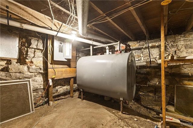 7418 Main St, Newport, NY 13416 - utility room featuring heating fuel and electric panel