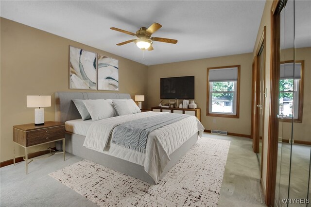 139 Autumn Creek Ct, Amherst, NY 14051 - bedroom featuring light colored carpet and ceiling fan