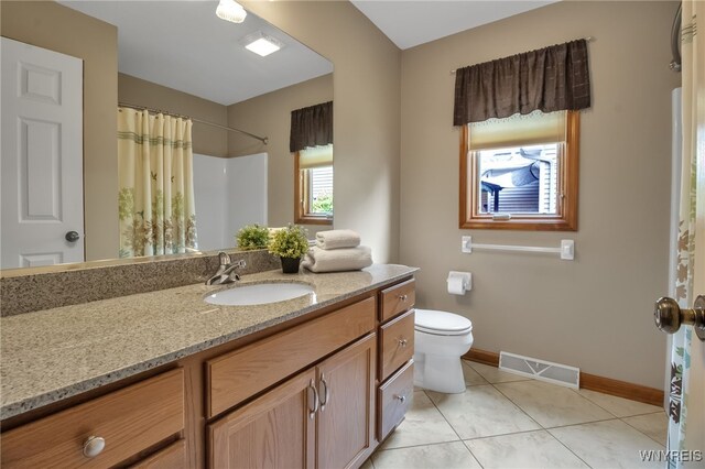 139 Autumn Creek Ct, Amherst, NY 14051 - full bathroom with vanity, tile patterned flooring, and a shower with curtain