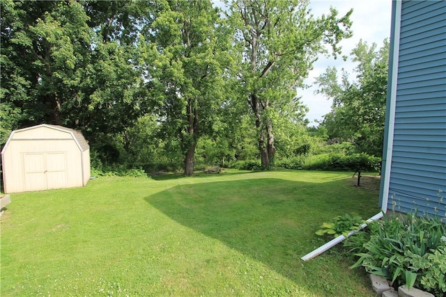 556 Middle Rd, Henrietta, NY 14467 - view of green lawn featuring a shed