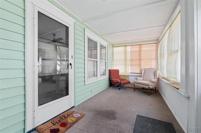 344 S Collingwood Ave, Syracuse, NY 13206 - sunroom / solarium featuring carpet and ceiling fan