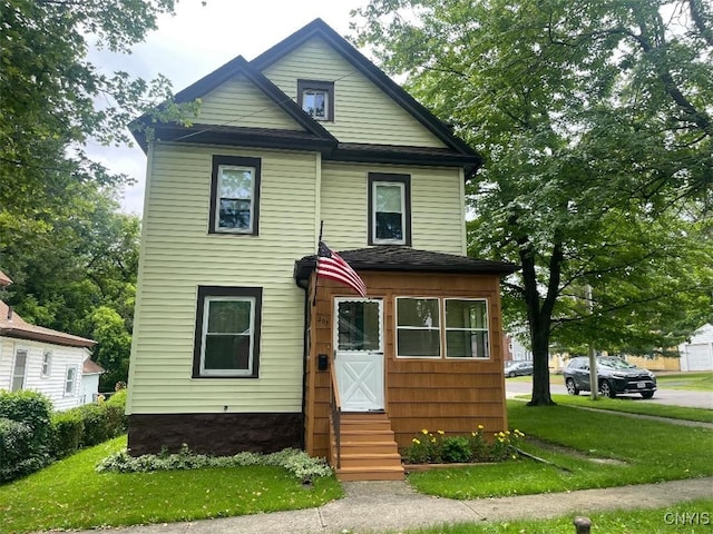 205 Morton St, Syracuse, NY 13204 - view of front of home featuring entry steps and a front yard