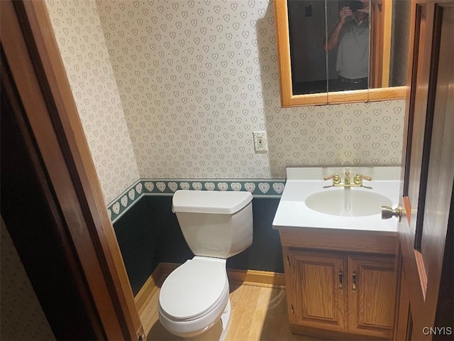 205 Morton St, Syracuse, NY 13204 - half bath featuring wallpapered walls and vanity