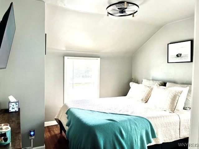 4947 Morgan Pkwy, Hamburg, NY 14075 - bedroom with wood finished floors and lofted ceiling