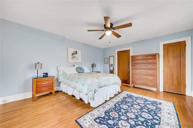 176 Mount Vernon Rd, Amherst, NY 14226 - bedroom with light wood-style flooring and a ceiling fan