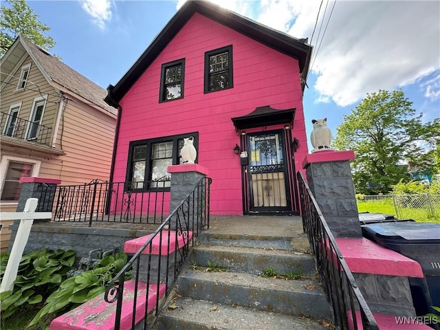 64 Timon St, Buffalo, NY 14211 - view of shotgun-style home