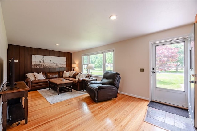 284 Woodruff Dr, Webster, NY 14580 - living area with light wood-type flooring and recessed lighting