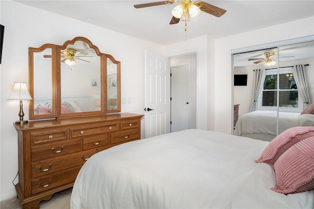 55 Creighton Ln, Greece, NY 14612 - bedroom with ceiling fan and light carpet