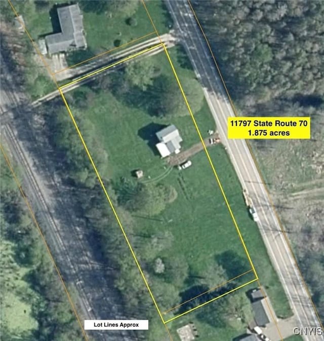 11797 State Route 70, Grove, NY 14884 - map of property location with property parcel outlined