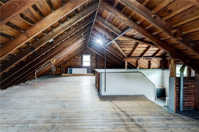 79 Rawlinson Rd, Irondequoit, NY 14617 - unfinished attic featuring an upstairs landing