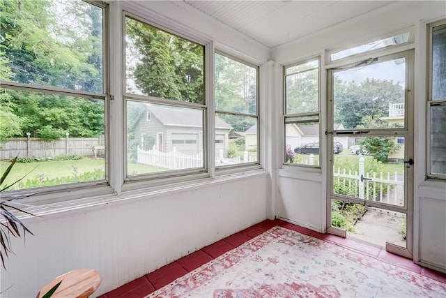 79 Rawlinson Rd, Irondequoit, NY 14617 - unfurnished sunroom featuring tile patterned floors