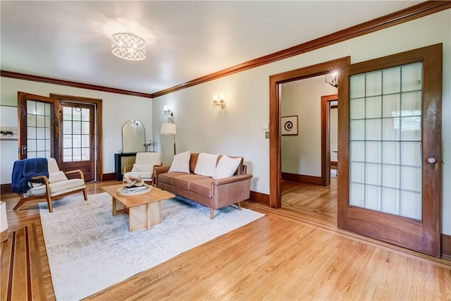 79 Rawlinson Rd, Irondequoit, NY 14617 - living room with crown molding and wood finished floors