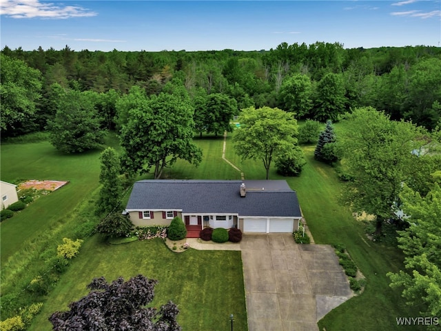 218 Hall Rd, Lancaster, NY 14059 - aerial view of property's location featuring a heavily wooded area