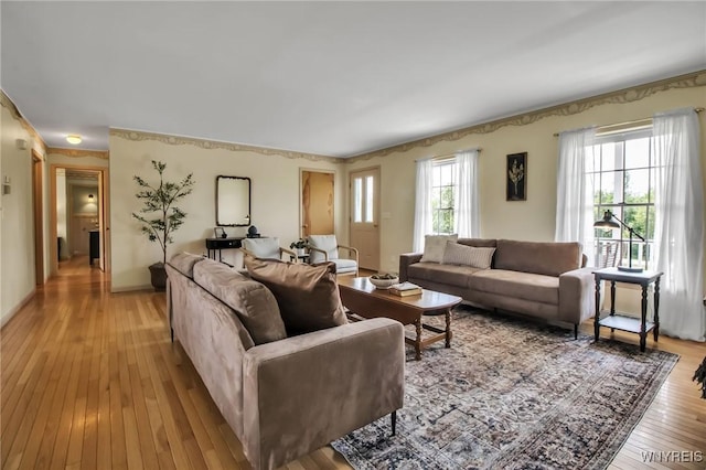 11131 Harlow Rd, Darien, NY 14004 - living room with light wood-type flooring