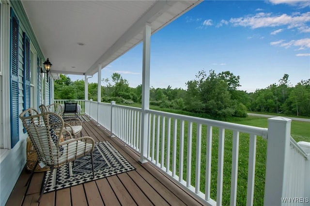 11131 Harlow Rd, Darien, NY 14004 - view of wooden deck