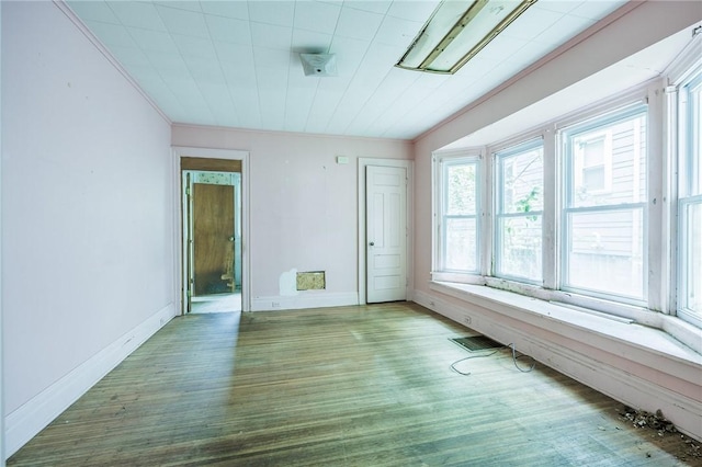48 Rosedale St, Rochester, NY 14620 - unfurnished room with wood finished floors and crown molding