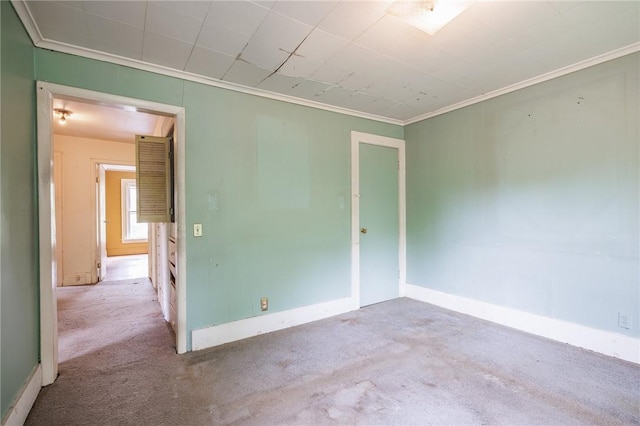 48 Rosedale St, Rochester, NY 14620 - spare room featuring ornamental molding and carpet