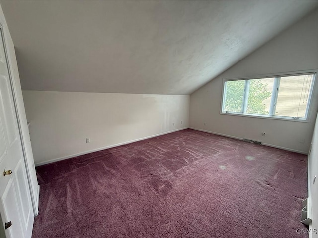 5326 Bunker Hill Way, Onondaga, NY 13207 - additional living space with vaulted ceiling and carpet flooring