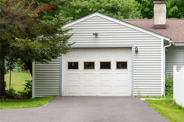 226 Academy St, Middletown, NY 12455 - garage with asphalt driveway