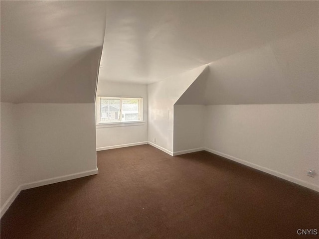 2132 Sinclair Ave, Whitestown, NY 13502 - bonus room featuring vaulted ceiling and dark carpet