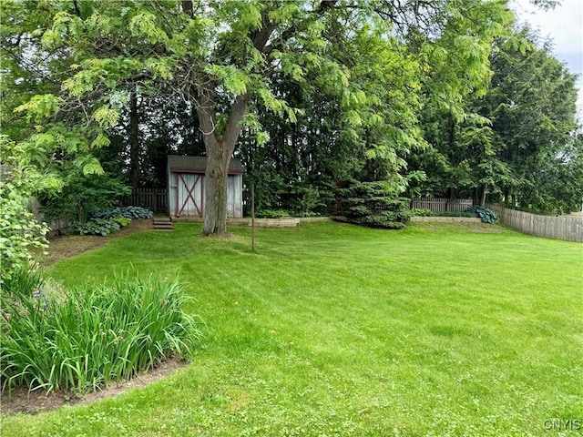 230 Thornton Cir S, Camillus, NY 13031 - fenced backyard featuring a shed