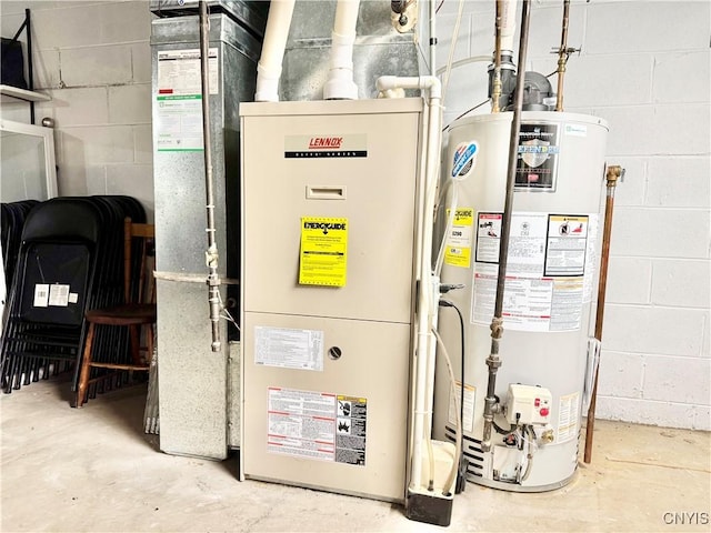 230 Thornton Cir S, Camillus, NY 13031 - utilities with gas water heater and heating unit