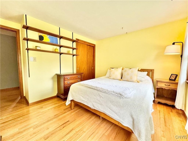 230 Thornton Cir S, Camillus, NY 13031 - bedroom featuring light wood-type flooring and a closet