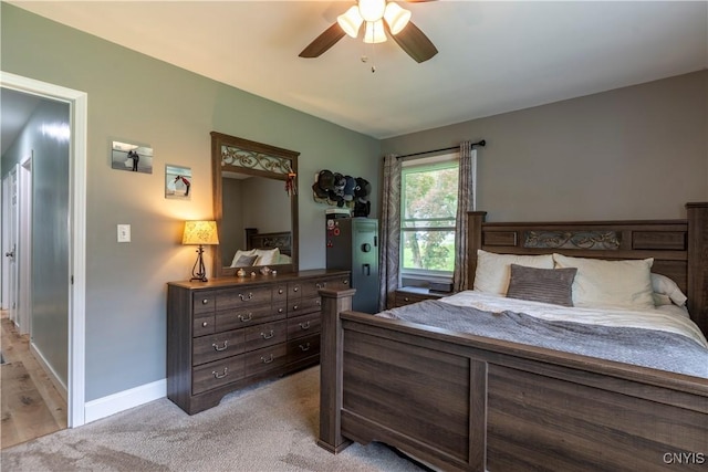 7 Bakeman St, Fulton, NY 13069 - bedroom with a ceiling fan and light carpet