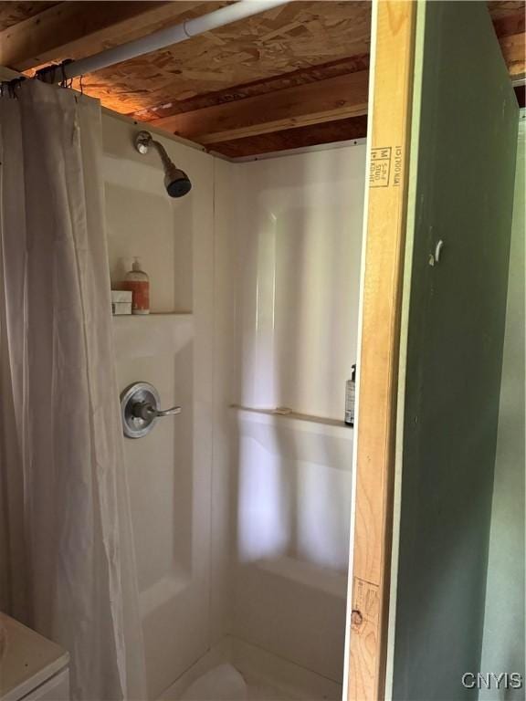 41856 County Route 41st Rd, Wilna, NY 13665 - bathroom with a shower with shower curtain