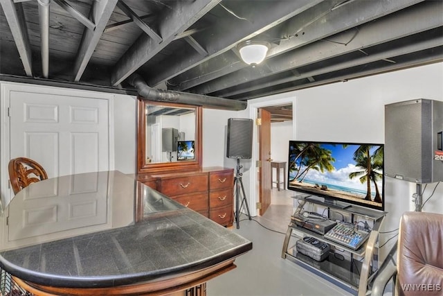 84 Kurtz Ave, Lancaster, NY 14086 - living area with concrete floors