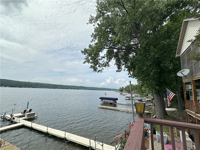 5968 E Lake Rd, Conesus, NY 14435 - dock area featuring a water view