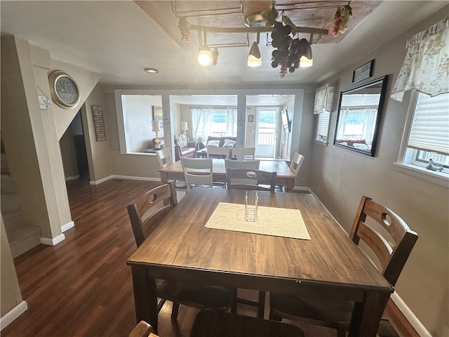 5968 E Lake Rd, Conesus, NY 14435 - dining room featuring wood finished floors and baseboards