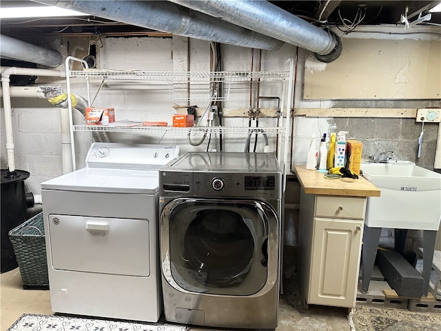 5968 E Lake Rd, Conesus, NY 14435 - washroom with washing machine and dryer