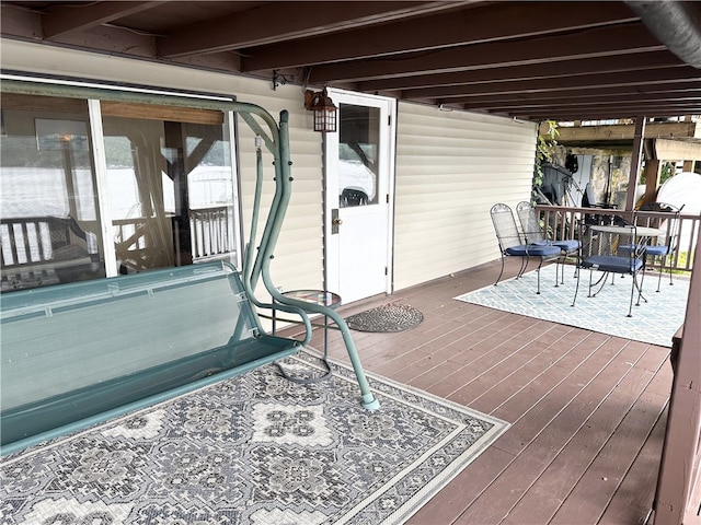 5968 E Lake Rd, Conesus, NY 14435 - view of deck