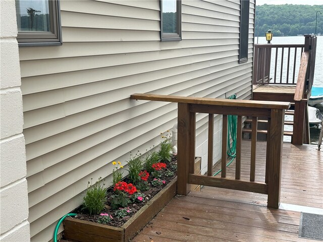 5968 E Lake Rd, Conesus, NY 14435 - view of wooden terrace