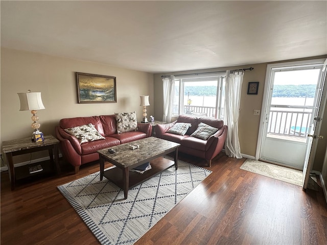 5968 E Lake Rd, Conesus, NY 14435 - living room featuring wood finished floors