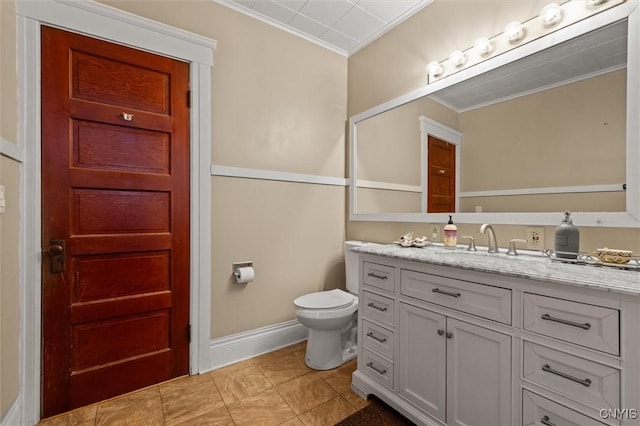 606 Tompkins St, Syracuse, NY 13204 - bathroom with crown molding and vanity