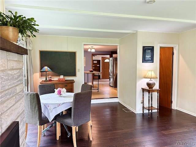 40 June Dr, Elma, NY 14059 - dining space featuring wood finished floors and baseboards