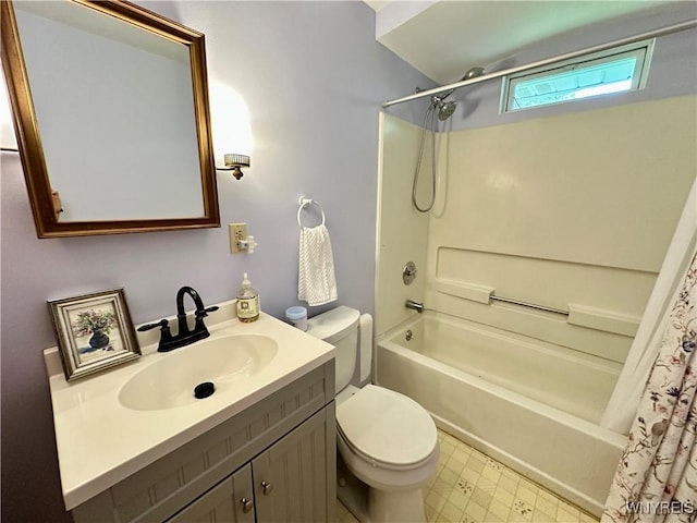 40 June Dr, Elma, NY 14059 - full bathroom featuring shower / bath combo with shower curtain, vanity, and tile patterned floors