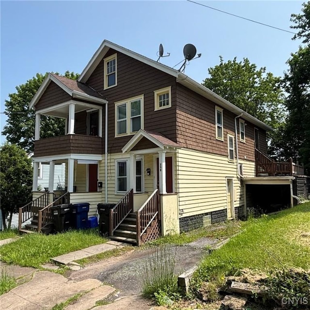 157 Annetta St, Syracuse, NY 13207 - view of front of property with a balcony