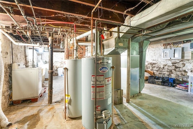 180 Lovering Ave, Buffalo, NY 14216 - utilities featuring gas water heater, washer / clothes dryer, and electric panel