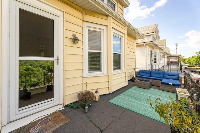 180 Lovering Ave, Buffalo, NY 14216 - view of patio featuring an outdoor living space