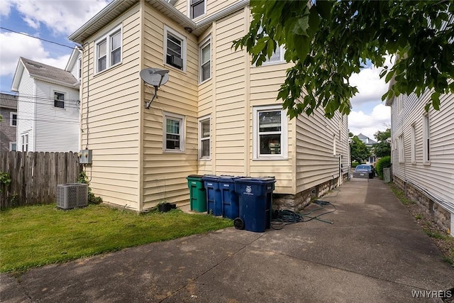 180 Lovering Ave, Buffalo, NY 14216 - view of side of property with a central AC unit